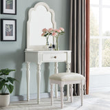 Rubberwood Bedroom Contemporary Storage Box 1 Drawers Vanity Desk