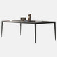 Industrial Style Home Sintered Stone Dining Table 4 Legs Base Rectangle Table Clearhalo ' dining_table' 'Dining Tables & Seating' 'Dining Tables' 'furn' 'furn_dining_table' 'Furniture' 'furniture_dining_table' 'Kitchen & Dining Furniture' 'kitchen&dining_furn' 'kitchen' 'kitchen_dining_table' 1200x1200_23dbfb47-6cd3-48ee-8ee4-d3bbff1f2c65