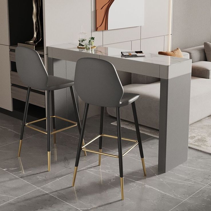 Rectangular White Modern Bar Table Stone Table for Restaurant Clearhalo 'Bar Furniture' 'Bar Tables' 'bar_tables' 'furn' 'furn_bar_tables' 'Furniture' 'Kitchen & Dining Furniture' 1200x1200_23dca93e-0977-4d16-8990-d2140de117e1