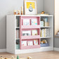 Closed Wooden Bookshelf Modern Home Living Room Square Bookcase