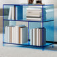 4 Shelves Modern Style Bookshelf Open Back Geometry Acrylic Bookcase Clearhalo 'Bookcases' 'furn' 'furn_bookcases' 'Furniture' 'Office Furniture' 1200x1200_23dfb6a1-6144-41a1-a900-afb29e0a1713