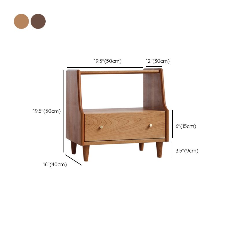 1 Drawer Medium Wood Nightstand Modern Solid Wood Night Table ,19.7" Tall Clearhalo 'Bedroom Furniture' 'furn' 'furn_night_stand' 'Furniture' 'night_stand' 'Nightstands' 1200x1200_23e263b3-7142-43ac-906b-d281f741ad08