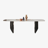 Metal Traditional Luxury Rectangle Table Sintered Stone Top Indoor Table for Home Clearhalo ' dining_table' 'Dining Tables & Seating' 'Dining Tables' 'furn' 'furn_dining_table' 'Furniture' 'furniture_dining_table' 'Kitchen & Dining Furniture' 'kitchen&dining_furn' 'kitchen' 'kitchen_dining_table' 1200x1200_23e2c9f1-f6b6-4d16-86a6-30456cce035b