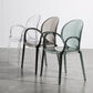 Modern Simple Arm Chair Plastic Base Stackable Dining Chair for Kitchen Clearhalo 'Dining Chairs' 'Dining Tables & Seating' 'dining_chair' 'furn' 'furn_dining_chair' 'Furniture' 'Kitchen & Dining Furniture' 1200x1200_23e3a66c-56e4-4c1d-b3b6-200b6766097f