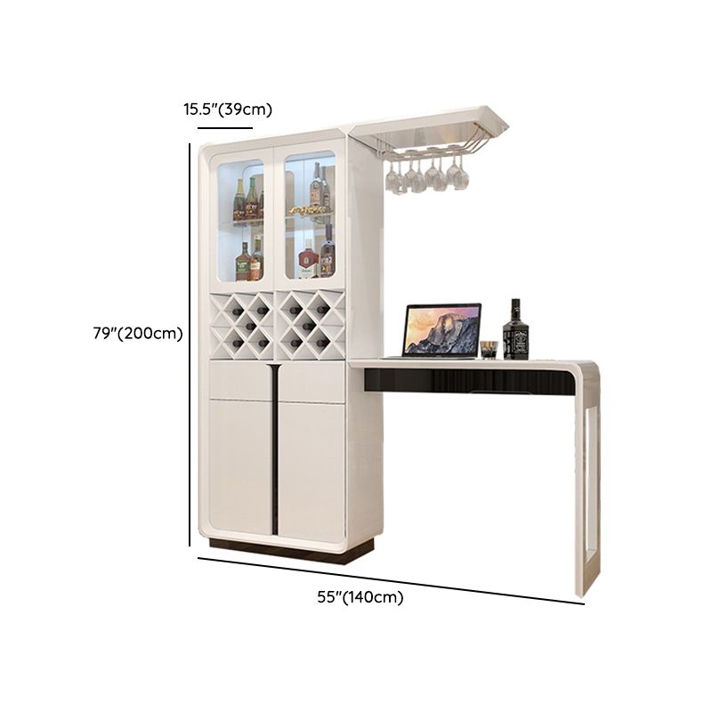 1/3 Pieces Contemporary Counter Height Pub Set in Black and White Clearhalo 'Bar Furniture' 'furn' 'furn_home_bar_bar_sets' 'Furniture' 'Home Bars & Bar Sets' 'home_bar_bar_sets' 'Kitchen & Dining Furniture' 1200x1200_23e51070-5399-4069-88d4-a9d7c45fac98