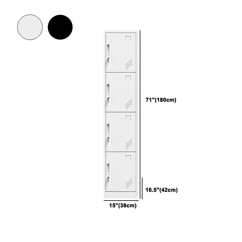 Armoire de rangement en métal moderne gris et noir gris et noir avec portes