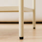 Rectangle Glass Coffee Table 15.75"H Sled Cocktail Table with Shelf Clearhalo 'Coffee & Accent Tables' 'Coffee Tables' 'coffee_tables' 'furn' 'furn_coffee_tables' 'Furniture' 'Living Room Furniture' 1200x1200_23e817d9-338c-4285-ae7a-6296a5d5c88d