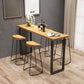 Industrial Style Rectangle Bar Table Solid Wood Bar Dining Table for Indoor Clearhalo 'Bar Furniture' 'Bar Tables' 'bar_tables' 'furn' 'furn_bar_tables' 'Furniture' 'Kitchen & Dining Furniture' 1200x1200_23e99403-dcf9-44eb-8b4a-f4211e83974a