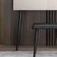 Coiffeuse contemporaine à 2 tiroirs avec plateau en pierre noire et tabouret