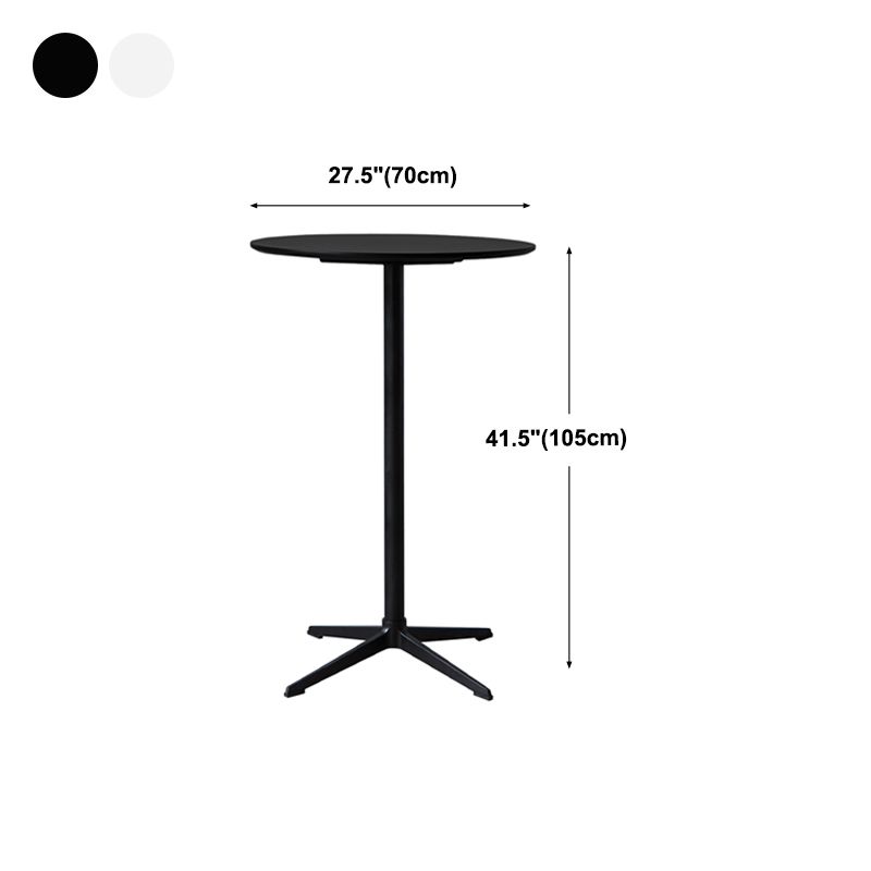 Modern Wood Counter Table with Round Table Top 4-Prong Table - 42" H Clearhalo 'Bar Furniture' 'Bar Tables' 'bar_tables' 'Furniture' 'furniture_bar_tables' 'Kitchen & Dining Furniture' 1200x1200_23ea6932-9c82-4aaf-acf9-057898801d07