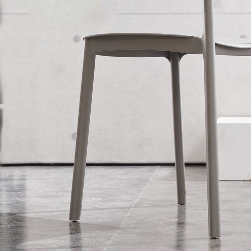 Modern Plastic Home Side Chair Open Back Matte Finish Dining Chair Clearhalo ' kitchen&dining_furn' 'Dining Chairs' 'Dining Tables & Seating' 'dining_chair' 'furn' 'furn_dining_chair' 'Furniture' 'furniture_dining_chair' 'Kitchen & Dining Furniture' 'kitchen' 1200x1200_23eae18c-5484-4be5-953b-15a99c4ab54e