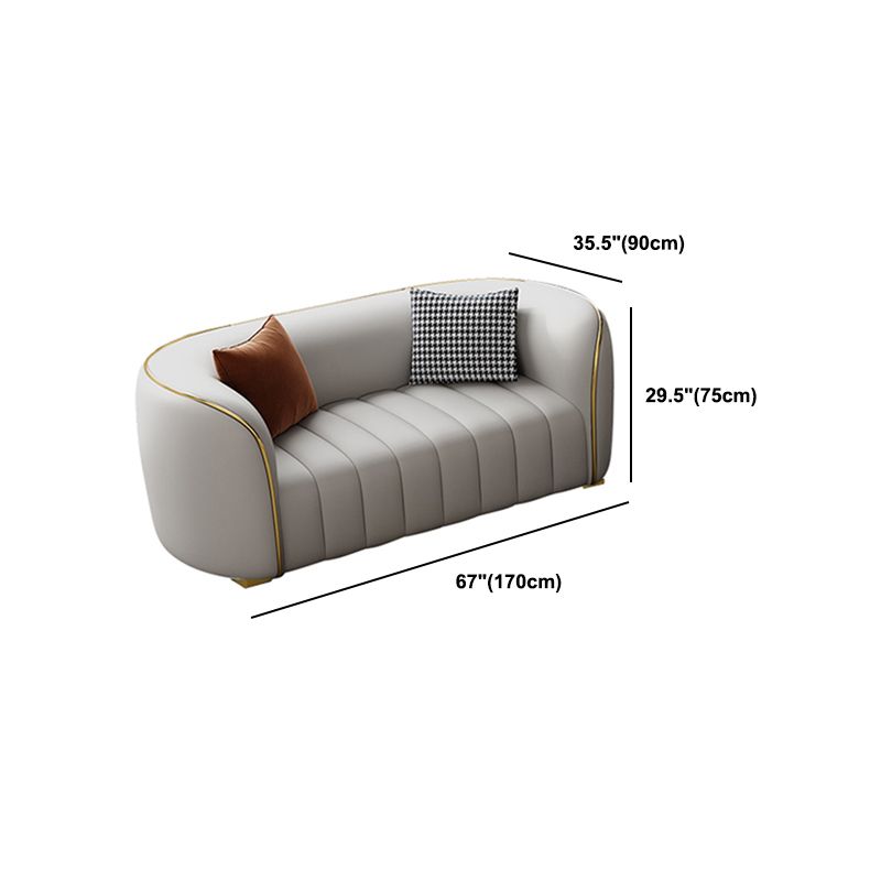 Modern Genuine Leather Sofa for Living Room Tuxedo Arm Sofa with Tight Back Clearhalo 'furn' 'furn_sofas' 'Furniture' 'Living Room Furniture' 'Sofa' 'sofas' 1200x1200_23eb3a9a-cbf8-4886-a373-3562c41f8685