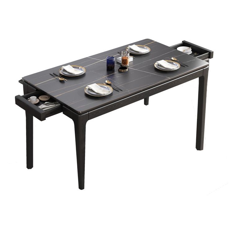 Stone Dining Site Table Midcentury Style Rectangle Dining Table for Kitchen Home Clearhalo ' dining_table' 'Dining Tables & Seating' 'Dining Tables' 'furn' 'furn_dining_table' 'Furniture' 'furniture_dining_table' 'Kitchen & Dining Furniture' 'kitchen&dining_furn' 'kitchen' 'kitchen_dining_table' 1200x1200_23eeaeb6-9b5e-4935-a34c-38705fb4ca61