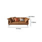 Pillow Top Arm Sofa Faux Leather Down Fill Cushions Sofa in Orange Clearhalo 'furn' 'furn_sofas' 'Furniture' 'Living Room Furniture' 'Sofa' 'sofas' 1200x1200_23f08905-1761-4e98-adb1-4357daccb781