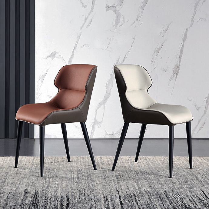 Modern Side Dining Chairs Faux Leather Dining Chairs for Dining Room Clearhalo 'Dining Chairs' 'Dining Tables & Seating' 'dining_chair' 'furn' 'furn_dining_chair' 'Furniture' 'furniture_dining_chair' 'Kitchen & Dining Furniture' 1200x1200_23f2bd62-5b59-4584-9c76-990a39305e52