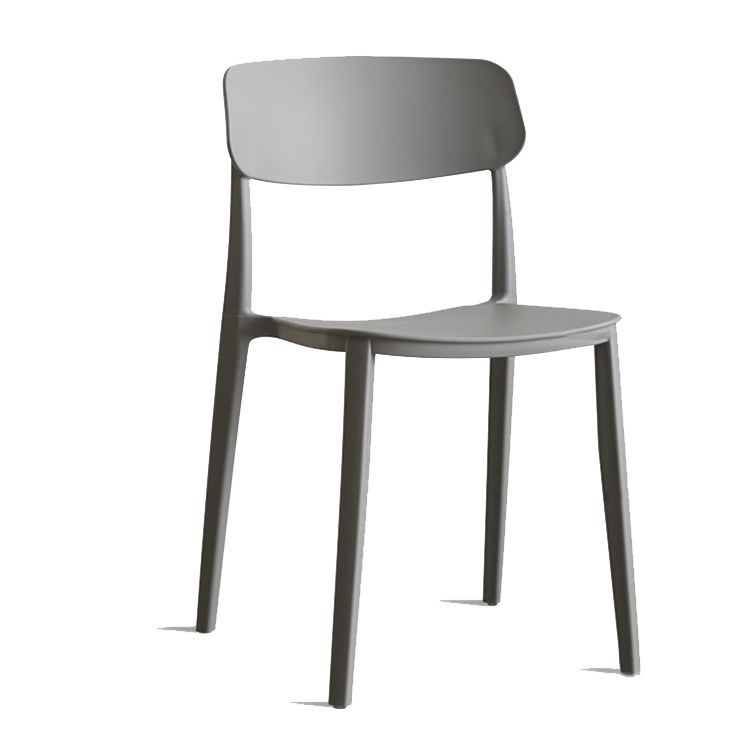 Stackable Armless Dining Chairs Plastic Open Back Dining Side Chair (Set of 4) Clearhalo ' kitchen&dining_furn' 'Dining Chairs' 'Dining Tables & Seating' 'dining_chair' 'furn' 'furn_dining_chair' 'Furniture' 'furniture_dining_chair' 'Kitchen & Dining Furniture' 'kitchen' 1200x1200_23f3816a-fcd7-4984-8aa2-f7a6e772e4c1