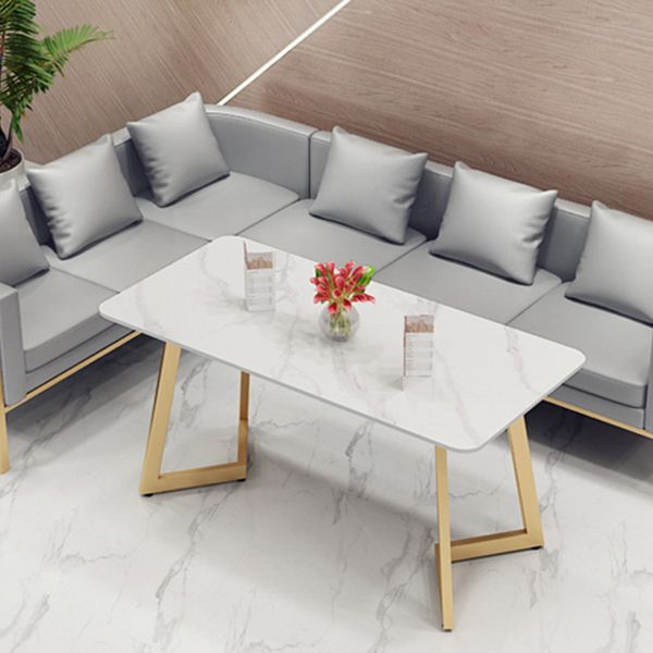 Traditional Luxury Style Dining Table White Sintered Stone Table for Dining Room Clearhalo ' dining_table' 'Dining Tables & Seating' 'Dining Tables' 'furn' 'furn_dining_table' 'Furniture' 'furniture_dining_table' 'Kitchen & Dining Furniture' 'kitchen&dining_furn' 'kitchen' 'kitchen_dining_table' 1200x1200_23f39fcb-93e6-4964-9f43-7a889378e70e