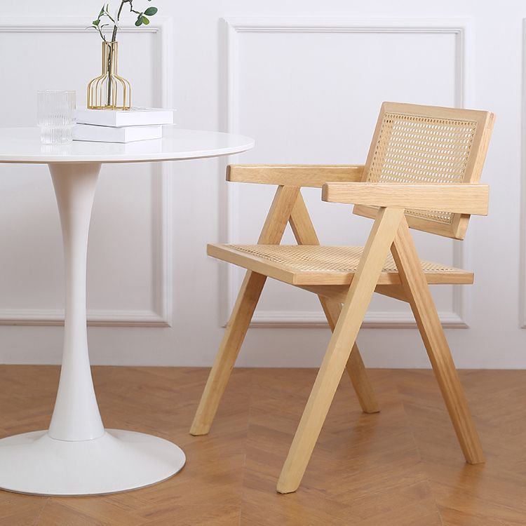 Nordic Style Arm Chair Wood Open Back Dining Side Chair for Dining Room Clearhalo 'Dining Chairs' 'Dining Tables & Seating' 'dining_chair' 'furn' 'furn_dining_chair' 'Furniture' 'furniture_dining_chair' 'Kitchen & Dining Furniture' 1200x1200_23f3e71b-b1d4-4dda-b4e9-e8f1af2d90a4