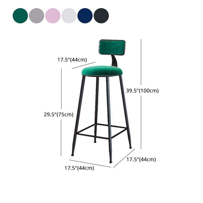 Black Upholstered Counter Stools Low Back Scandinavian Bar Stools (Set of 3) Clearhalo 'Bar Furniture' 'Bar Stools' 'bar_stools' 'furn' 'furn_bar_stools' 'furniture_bar_stools' 'Kitchen & Dining Furniture' 'kitchen&dining_furn' 'kitchen' 'kitchen_furn' Furniture' 1200x1200_23f49e56-a88c-4a7c-8977-850f83d37409