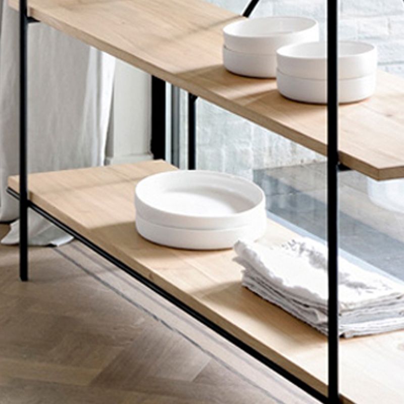 5-Shelf Industrial Open Etagere Bookshelf with Iron Frame Pine Wood Shelf Clearhalo 'Bookcases' 'furn' 'furn_bookcases' 'Furniture' 'furniture_bookcases' 'kitchen' 'kitchen_bookcases' 'Living Room Furniture' 'Office Furniture' 1200x1200_23f4ccb3-69f2-40a4-a3be-1886d6c0e92a