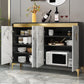 Scaffali sideboard in legno ingegnerizzato glam sideboard