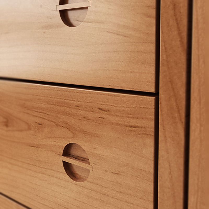 Modern de 4 cajones aparar en pino soporte de buffet de madera maciza para sala de estar