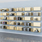 1 Shelf Closed Back Bookshelf Glam Metal Floating Horizontal Bookcase Clearhalo 'Bookcases' 'furn' 'furn_bookcases' 'Furniture' 'Office Furniture' 1200x1200_23f6c848-3e53-4407-9eba-e30f5a62b6f9