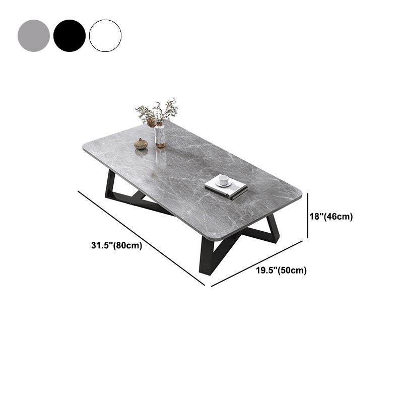 Solid Wood Coffee Table Modern Minimalist Cross Legs Coffee Table Clearhalo 'Coffee & Accent Tables' 'Coffee Tables' 'coffee_tables' 'furn' 'furn_coffee_tables' 'Furniture' 'Living Room Furniture' 1200x1200_23f6efc0-0f68-42c5-9190-1e7991171a48