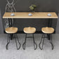 Solid Wood Bar Dining Table Industrial Bar Table with Sled Base in Black Clearhalo 'Bar Furniture' 'Bar Tables' 'bar_tables' 'furn' 'furn_bar_tables' 'Furniture' 'furniture_bar_tables' 'Kitchen & Dining Furniture' 1200x1200_23f80375-e105-4507-812c-c1686a0bdf49