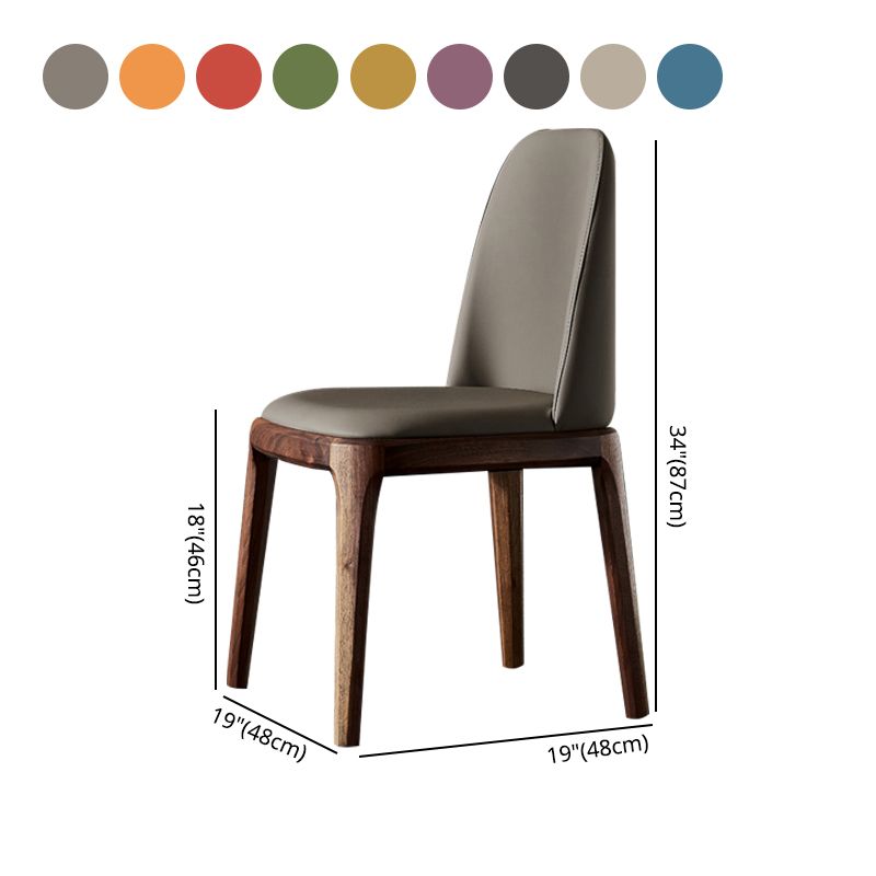 Home Upholstered Dining Side Chairs Armless Chairs with Wood Legs (Set of 2) Clearhalo ' kitchen&dining_furn' 'Dining Chairs' 'Dining Tables & Seating' 'dining_chair' 'furn' 'furn_dining_chair' 'Furniture' 'furniture_dining_chair' 'Kitchen & Dining Furniture' 'kitchen' 1200x1200_23f86375-11e8-47dc-a0e3-227f293e8d5b