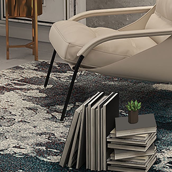 Ultra-Modern Sewn Pillow Back Sponge Metal Frame Arm Chair for Living Room