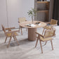 Round Wood Dining Table Modern Oak Table with Double Pedestal for Restaurant Clearhalo ' dining_table' 'Dining Tables & Seating' 'Dining Tables' 'furn' 'furn_dining_table' 'Furniture' 'furniture_dining_table' 'Kitchen & Dining Furniture' 'kitchen&dining_furn' 'kitchen' 'kitchen_dining_table' 1200x1200_23fa4f73-9f32-4987-a37c-96bea95d25ba