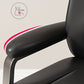 Modern Office Chair No Wheels Leather Desk Chair for Meeting Room