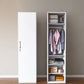 Modern Style Wardrobe Armoire Steel Home Wardrobe with Shelves