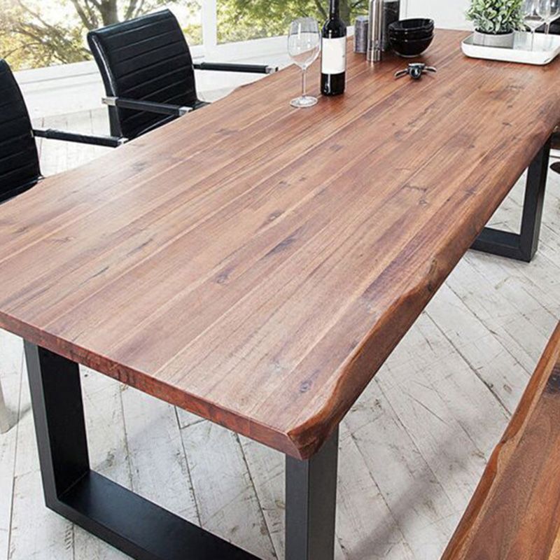 Rectangular Solid Wood Writing Desk Industrial Office Meeting Desk Clearhalo 'furn' 'furn_office_desk' 'Furniture' 'Office Desks' 'Office Furniture' 'office_desk' 1200x1200_23fb9c0f-cbee-4b86-8dcc-799c27418ca6