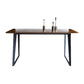Industrial Brown Rectangle Shape Table Wood Standard Dining Table for Kitchen Clearhalo ' dining_table' 'Dining Tables & Seating' 'Dining Tables' 'furn' 'furn_dining_table' 'Furniture' 'furniture_dining_table' 'Kitchen & Dining Furniture' 'kitchen&dining_furn' 'kitchen' 'kitchen_dining_table' 1200x1200_23fd8339-0984-4fc7-80be-41a49a0fed07