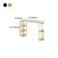 Glam Style Bar Table in Faux Marble and Metal Coffee Shop Bar Table Clearhalo 'Bar Furniture' 'Bar Tables' 'bar_tables' 'furn' 'furn_bar_tables' 'Furniture' 'furniture_bar_tables' 'Kitchen & Dining Furniture' 1200x1200_2400be88-bbf8-44a5-8fe6-abd2fd9a0111