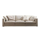 Square Armrest Latex/sponge Upholstery Filled Wood Base Off-white Rectangular Sofa Clearhalo 'furn' 'furn_sofas' 'Furniture' 'furniture_sofas' 'kitchen' 'kitchen_sofas' 'Living Room Furniture' 'Sofa' 'sofas' 1200x1200_2400c2ff-c60f-4385-b462-d3a0af71e685