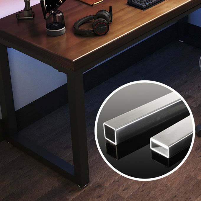 Tavolo da scrittura industriale in legno massiccio rettangolare home office scrivania