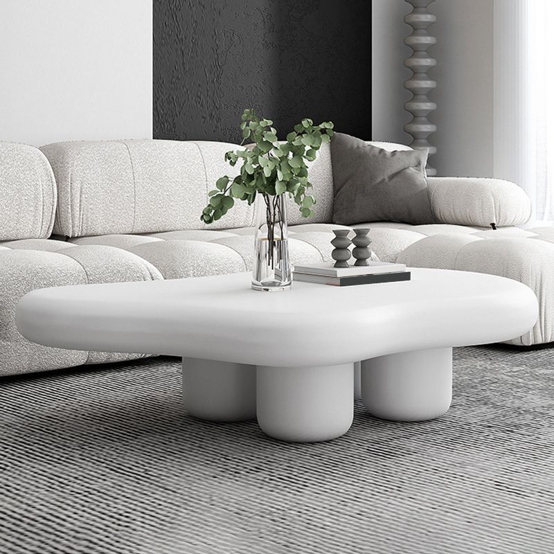 Nordic Irregular 4 Legs Coffee Table 11.8" H Wood Cocktail Table Clearhalo 'Coffee & Accent Tables' 'Coffee Tables' 'coffee_tables' 'furn' 'furn_coffee_tables' 'Furniture' 'Living Room Furniture' 1200x1200_2401b4bd-b9ff-47dc-b5bd-b781ba17bb79