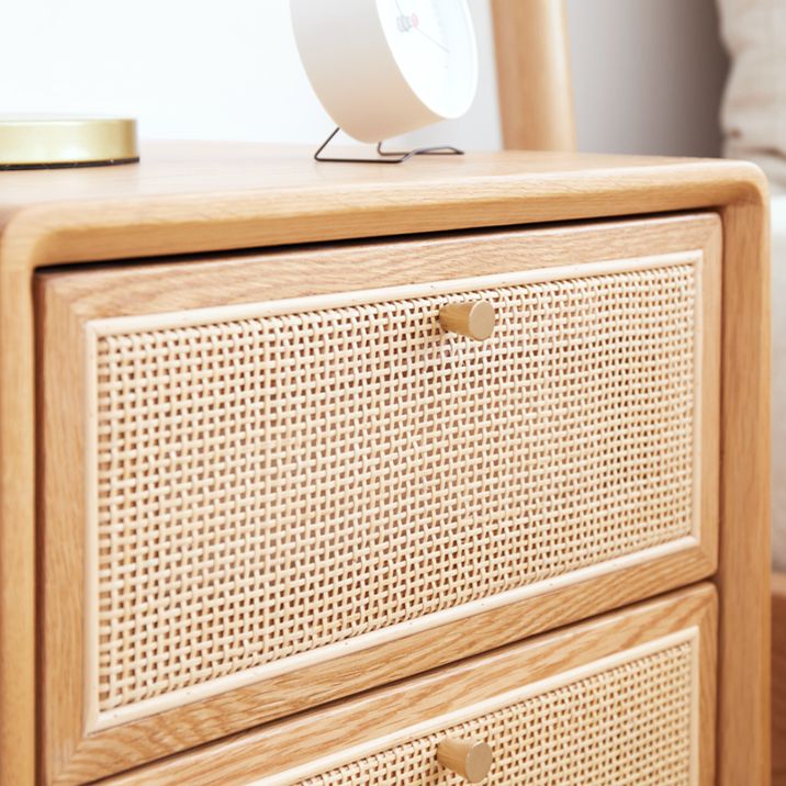 Rattan Bedside Table Modern Minimalist Night Table with Legs Clearhalo 'Bedroom Furniture' 'furn' 'furn_night_stand' 'Furniture' 'night_stand' 'Nightstands' 1200x1200_24026a58-b7de-4774-a78d-6a699c2b390d