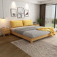 Contemporary 9.45 " Tall Solid Color Wood Platform Bed Frame