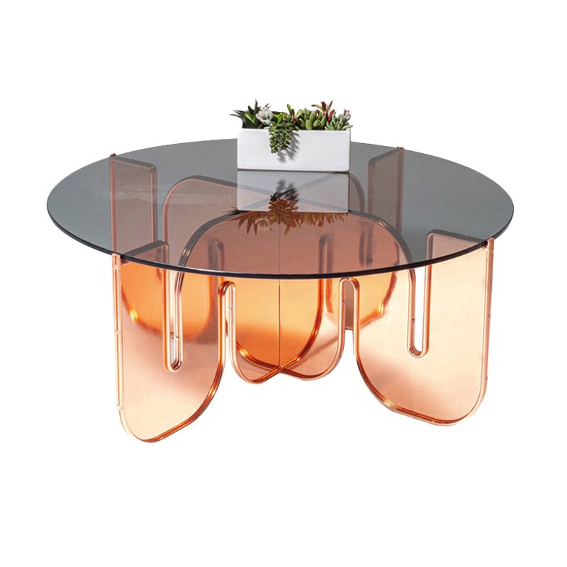 Abstract Coffee Table Modern Glass Top Coffee Cocktail Table Clearhalo 'Coffee & Accent Tables' 'Coffee Tables' 'coffee_tables' 'furn' 'furn_coffee_tables' 'Furniture' 'Living Room Furniture' 1200x1200_2407b84e-a762-42b5-9d6d-1690abaf9387