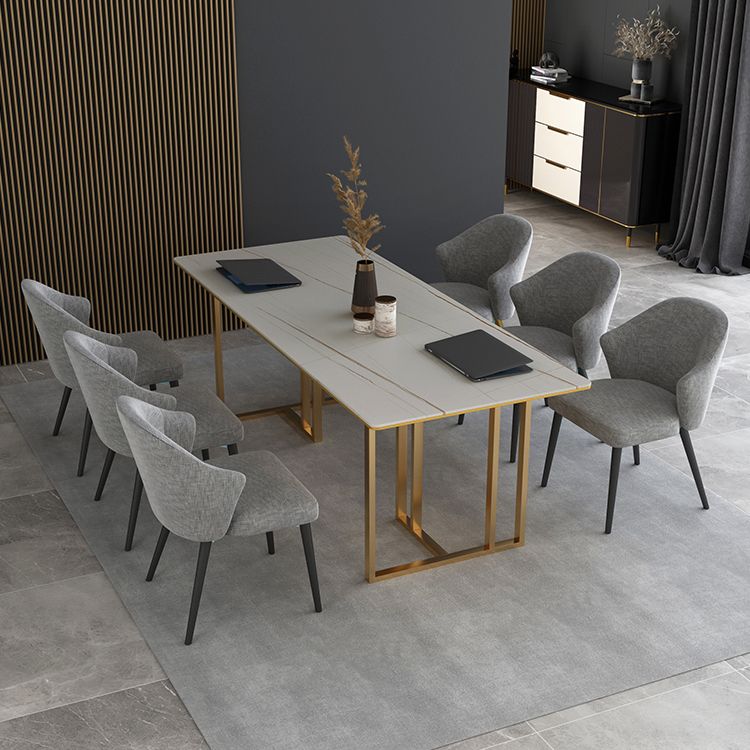 Tavolo da scrittura a casa di pietra sinterizzata tavola di incontri fissi industriale