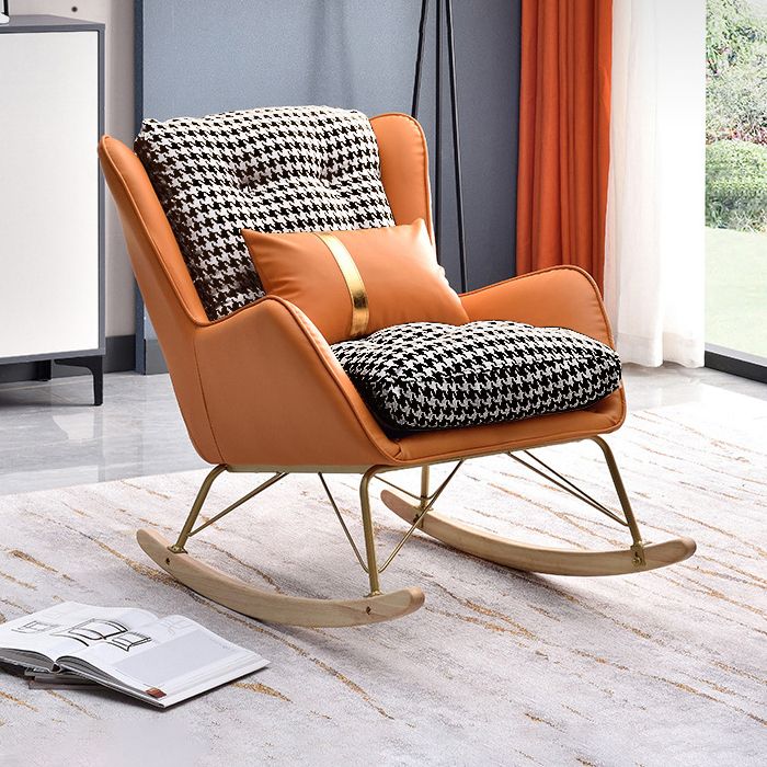 Nordic Simple Style Single Rocking Chair Leisure Home Lazy Chair Clearhalo 'Chairs & Seating' 'furn' 'furn_rocking_chairs' 'Furniture' 'Living Room Furniture' 'Rocking Chairs' 'rocking_chairs' 1200x1200_240bb243-f0f3-4c7a-aa8a-0920c9e6de7d