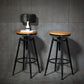 Solid Wood Counter Stool Industrial Adjustable Height Stool for Living Room Clearhalo 'Bar Furniture' 'Bar Stools' 'bar_stools' 'furn' 'furn_bar_stools' 'Furniture' 'Kitchen & Dining Furniture' 1200x1200_240efe8d-9fff-44cd-8c36-5fc3cb67c1d3
