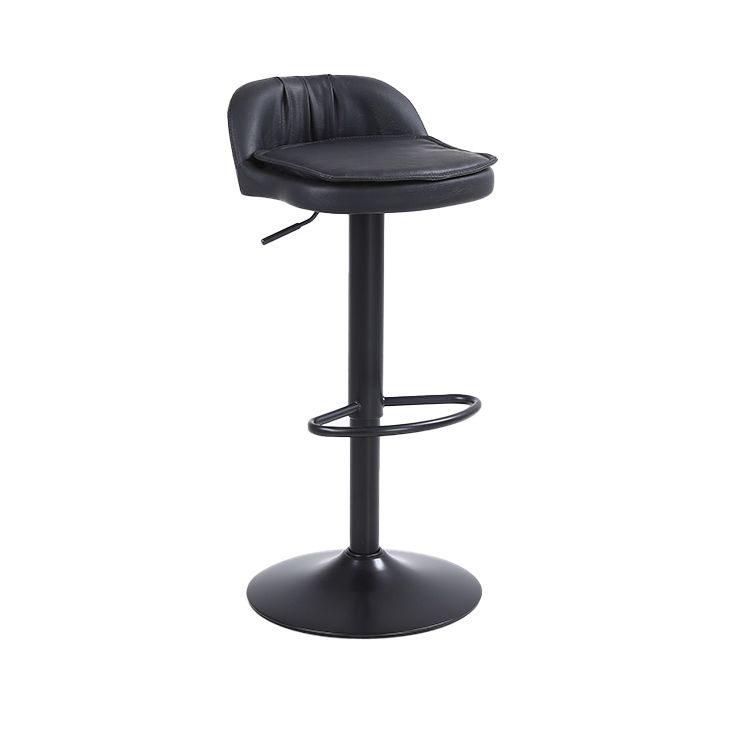 Upholstered Bar Stools Swivel Adjustable Height Patio Bar Stool with Black Base Clearhalo 'Bar Furniture' 'Bar Stools' 'bar_stools' 'furn' 'furn_bar_stools' 'Furniture' 'Kitchen & Dining Furniture' 1200x1200_240f9eea-d1e1-4b32-843e-d486f1088b70