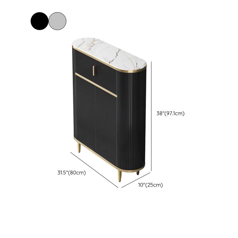 Glamstil Stone Top Sideboard Engineered Wood Side Board für Wohnzimmer