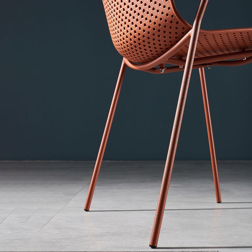 Modern Style Chair Dining Arm Chairs with Metal Legs for Kitchen Clearhalo ' kitchen&dining_furn' 'Dining Chairs' 'Dining Tables & Seating' 'dining_chair' 'furn' 'furn_dining_chair' 'Furniture' 'furniture_dining_chair' 'Kitchen & Dining Furniture' 'kitchen' 1200x1200_240ff86c-4a4e-432a-9126-44581195debe