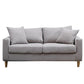 Modern Sofa Couch Wooden Base Solid Color Fabric Loveseat Square Arm Sofa for Living Room Clearhalo 'furn' 'furn_sofas' 'Furniture' 'furniture_sofas' 'kitchen' 'kitchen_sofas' 'Living Room Furniture' 'Sofa' 'sofas' 1200x1200_24101fb5-6826-4351-9479-6682870294f2